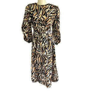 Vintage David Brown for Saks Fifth Avenue Hostess / Patio Maxi Dress Animal Prin